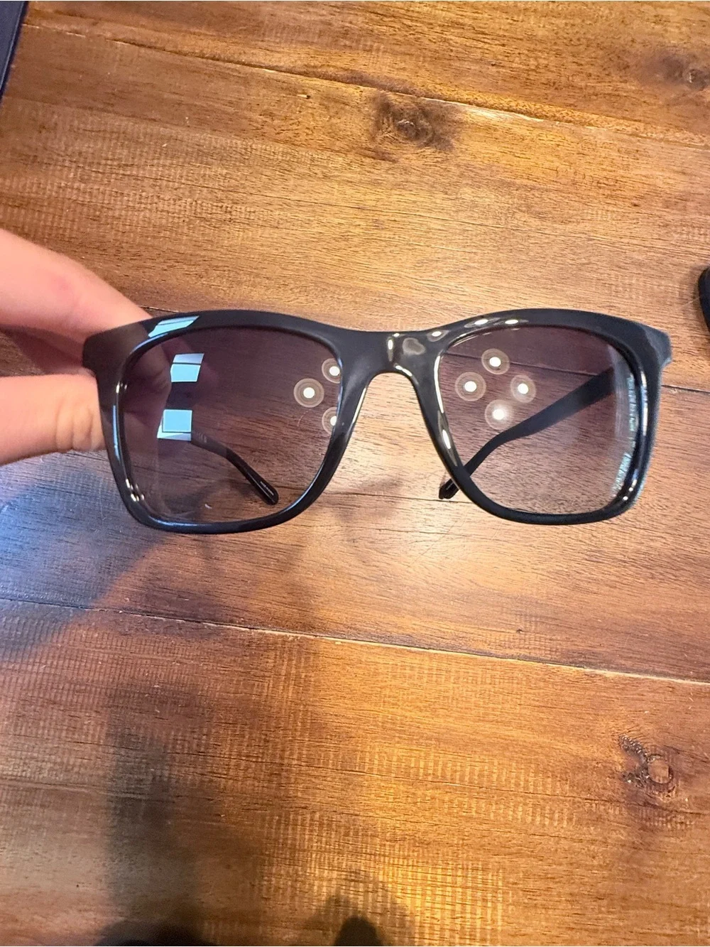 Coach Unisex Black Frame Sunglasses with Brown Tint Lenses